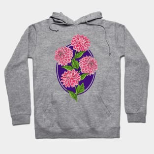 Dahlia Flowers Art Hoodie